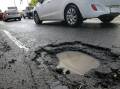 A pothole on Kingsway at Caringbah, a Transport for NSW responsibility, is among those have been repaired. Picture: John Veage