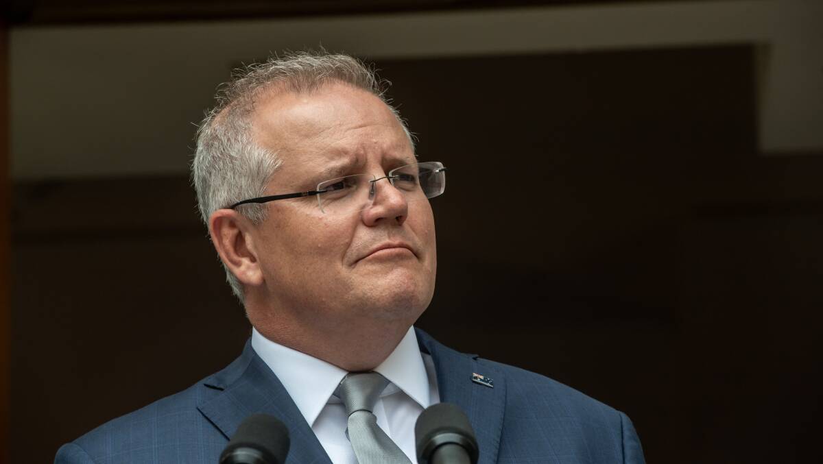 HOLLOW: Scott Morrison continues to duck and weave, but won't avoid responsibility forever. Picture: Karleen Minney