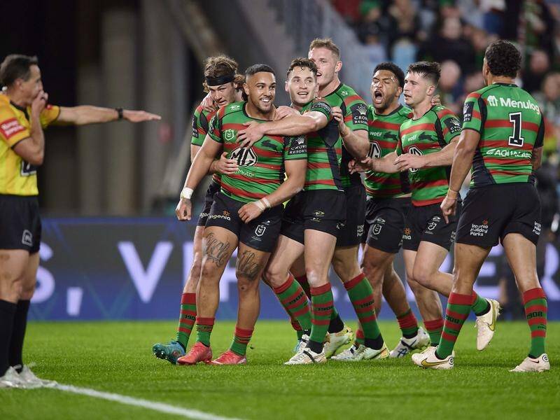 South Sydney have overcome the late withdrawal of Damien Cook to beat North Queensland 20-10. (Brett Hemmings/AAP PHOTOS)