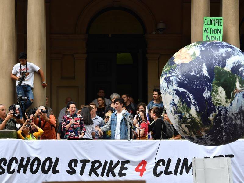 Sydney's lunchtime demonstration was one of 50 simultaneous rallies held across Australia.