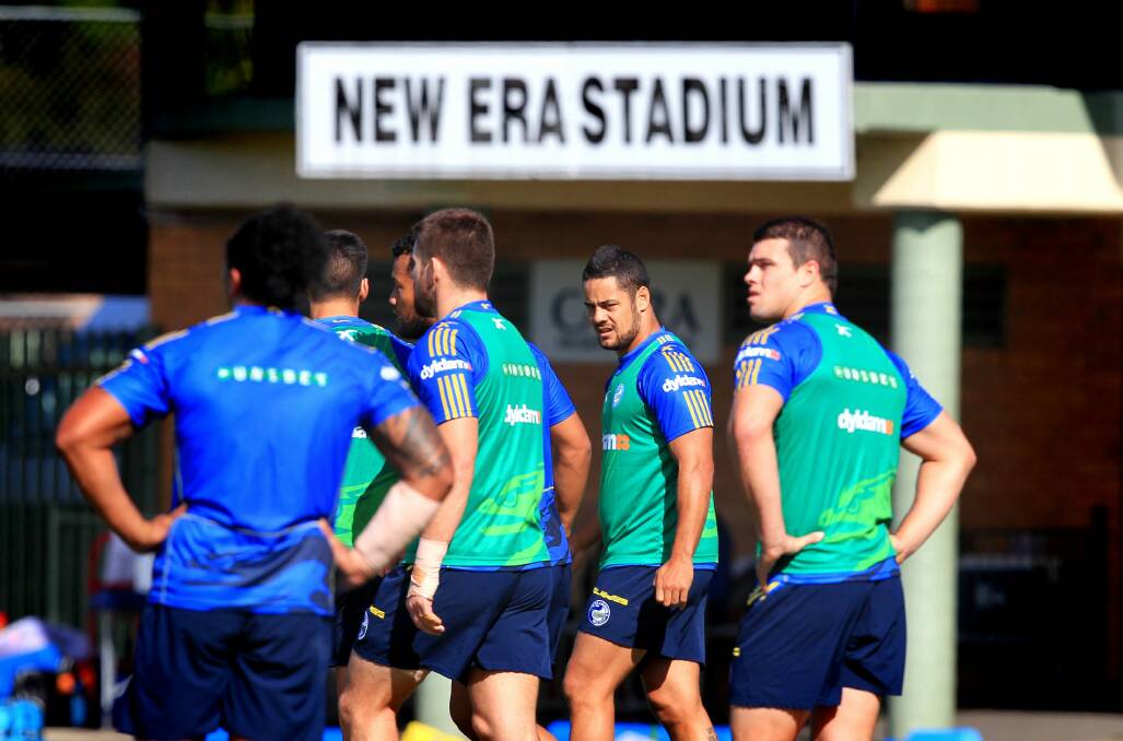 Parramatta Eels open training at New Ear Stadium. Picture: Wesley Lonergan