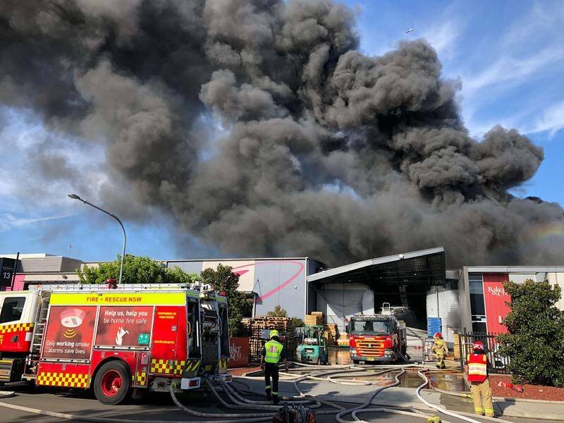 A factory fire in southwest Sydney caused explosions and evacuation of nearby residents.