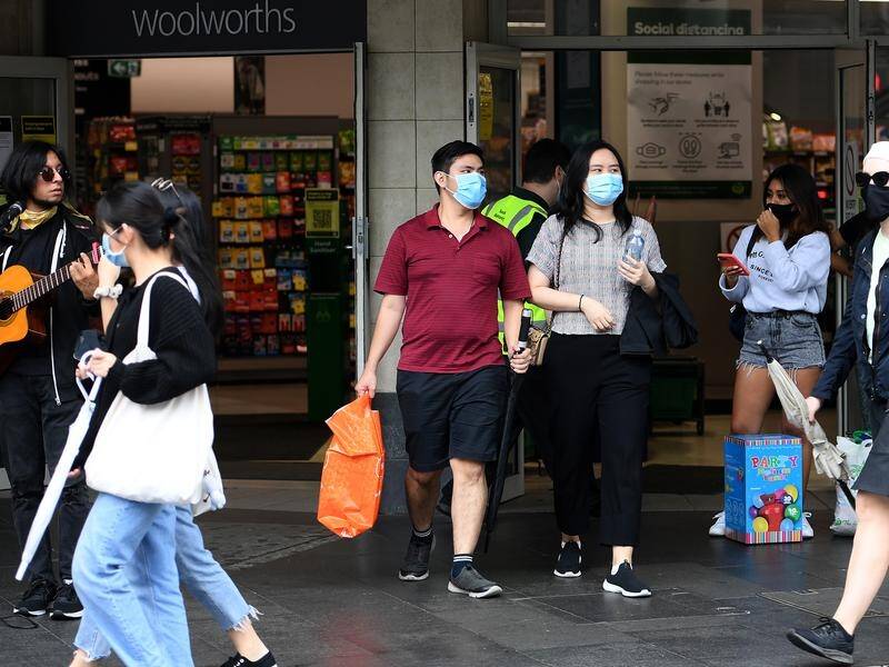 Two Sydney men have been charged with assaulting police after a confrontation over mask rules.