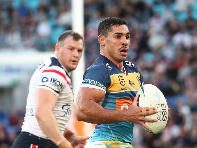 Jamal Fogarty has been linked with a move to Canberra despite re-signing for Gold Coast in August.