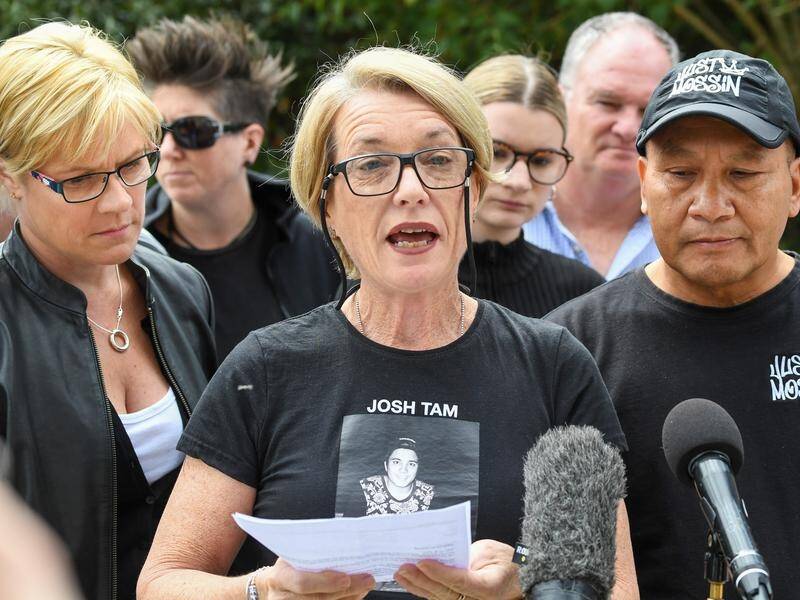 Julie Tam, centre, wants politicians to stand aside when it comes to drug policy.