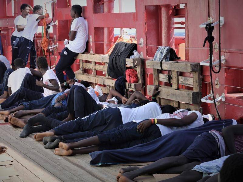Migrants have disembarked the Ocean Viking rescue ship in Malta.