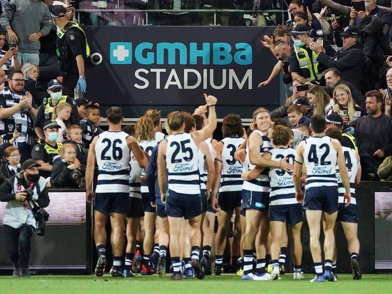 A small crowd will be allowed at GMHBA Stadium to watch Geelong's clash with the Western Bulldogs.
