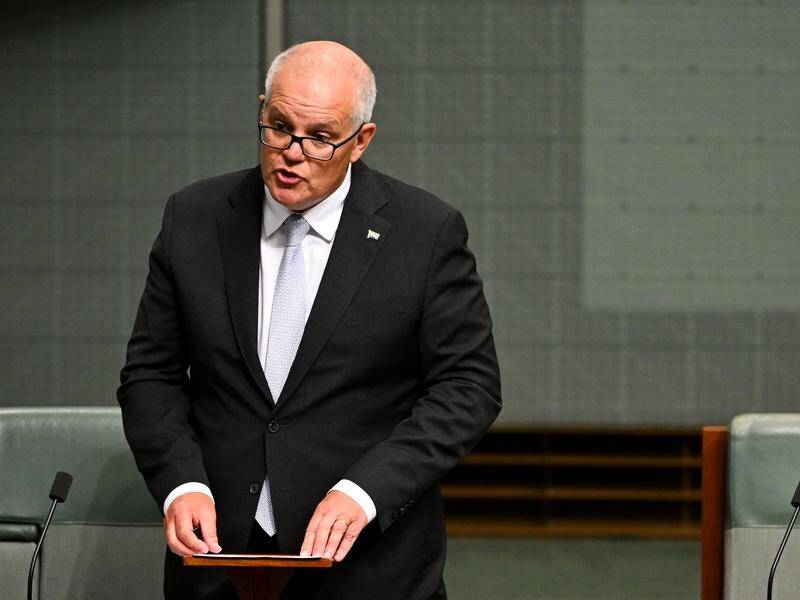 Speaking publicly for the first time, Scott Morrison denies he misled cabinet over robodebt. (Lukas Coch/AAP PHOTOS)
