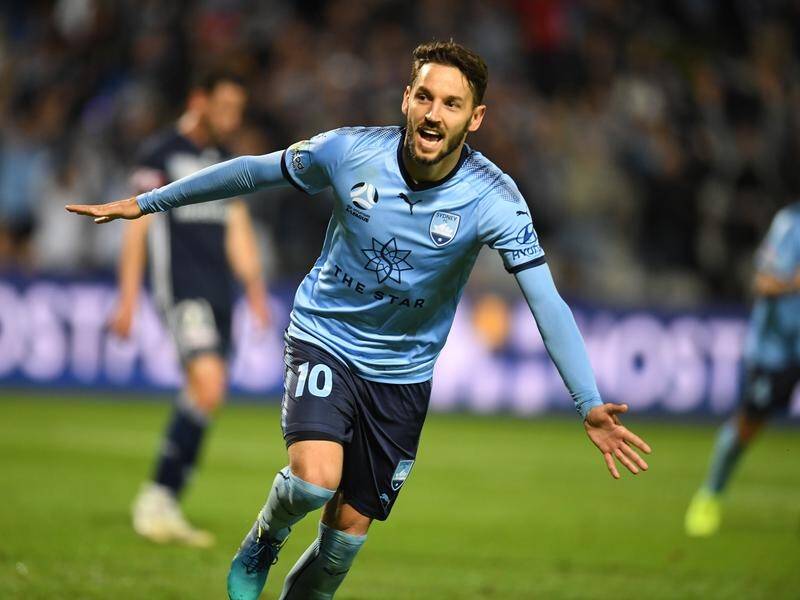 Milos Ninkovic has scored just three goals this season, all of them against Melbourne Victory.