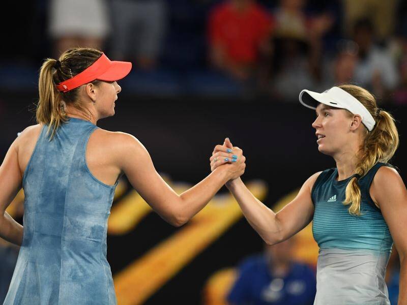 There is still no love lost between Maria Sharapova and Caroline Wozniacki after the Russian's ban.