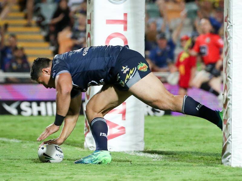 Jason Taumalolo has scored one of four North Queensland tries in a 26-14 NRL win over Gold Coast.