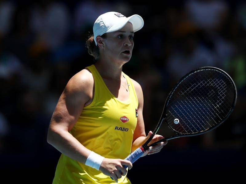Tennis superstar Ashleigh Barty has won the Newcombe Medal for the third straight year.