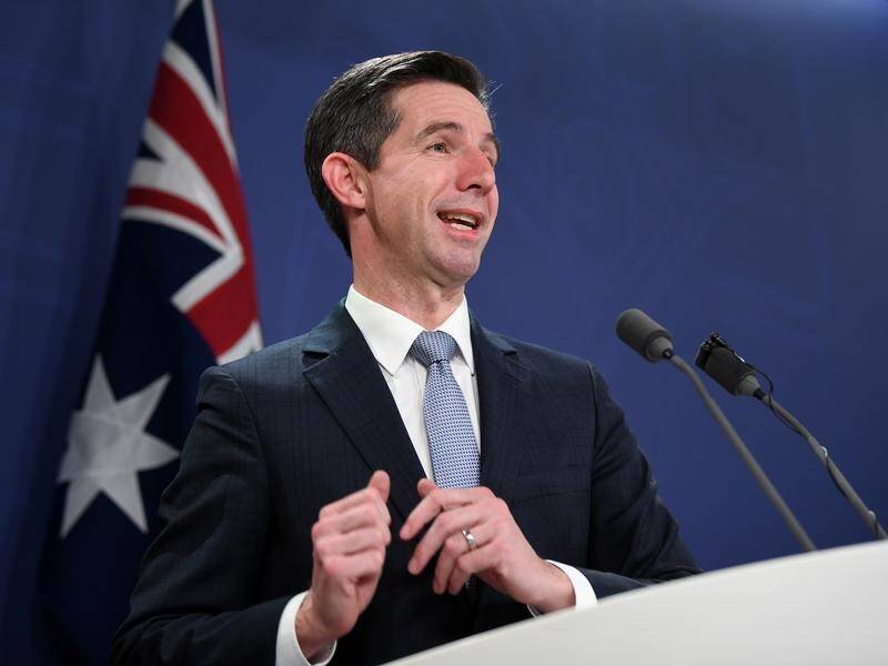 Simon Birmingham says free trade negotiations with the EU aim to bust open existing restrictions.