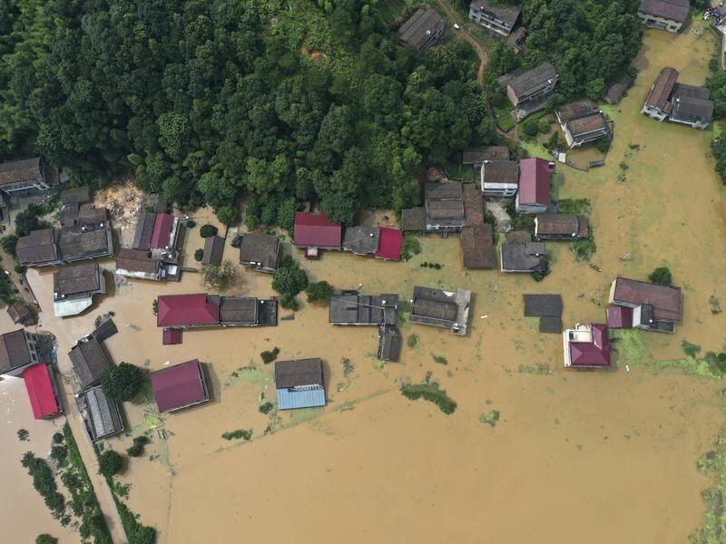 Flooding in China has damaged 126,100 hectares of farmland and destroyed at least 1600 homes.