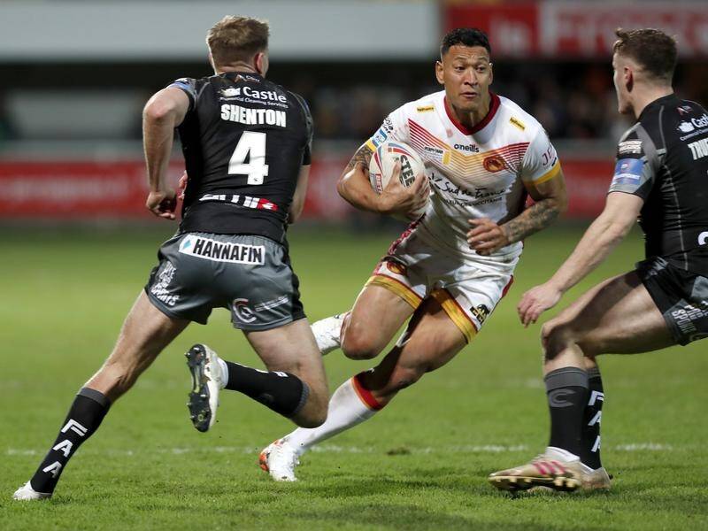 Catalans Dragons are hopeful Israel Folau (c) will return to the French rugby league club.
