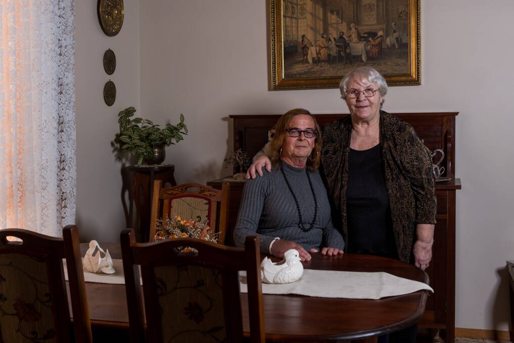 AT HOME: Francene Jacques of Latrobe with he wife Pauline Jacques at their Latrobe home. Picture: Phillip Biggs