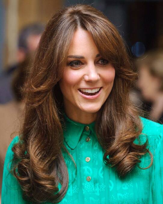 Duchess of Cambridge's new hairstyle, unveiled at the Natural History Musuem on Tuesday.